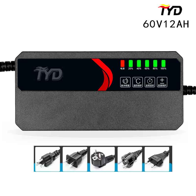 TYD 6 display lights  60V12AH smart battery charger