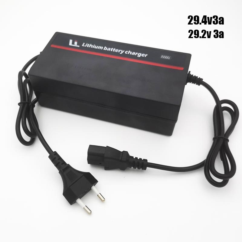24 volt lithium battery charger 29.4v2a 3a charger
